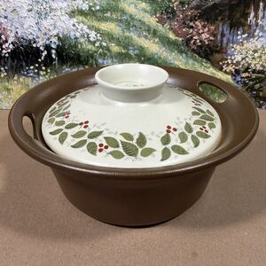 Vintage FIGGJO Flint BRAZIL Design 1qt Covered Casserole in Valcanus by Norway